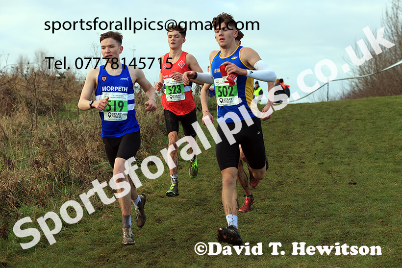 Mens under-20s 2024 NECAA Cross Country Champs., Temple Park, South Shields. Photo: David T. Hewitson/Sports for All Pics